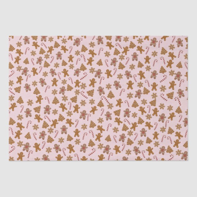 Papel De Seda Biscoitos e Canas Doces (Frente )