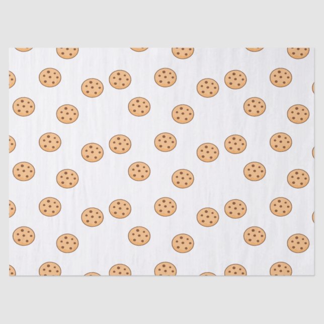 Papel De Seda biscoitos em branco (Frente )