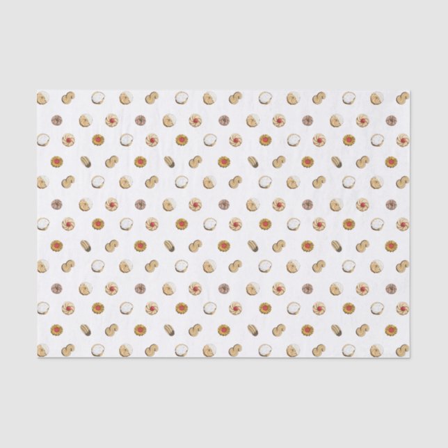Papel De Seda Biscoitos Italianos Fofos de Feriado (Frente )