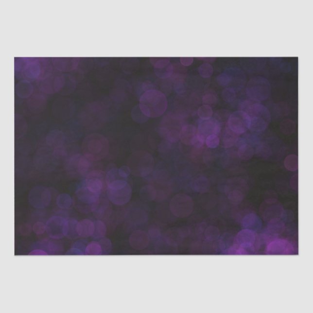 Papel De Seda Black and Purple Bokeh (Frente )