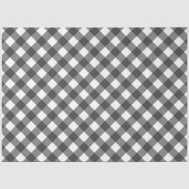 Papel De Seda Black and White Checkered Tissue Paper