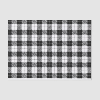 Papel De Seda Black and White Herringbone Tissue Paper