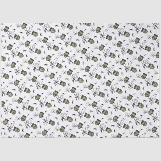 Papel De Seda 🖤 Black Frankenstein 💀 🎃 (Frente )