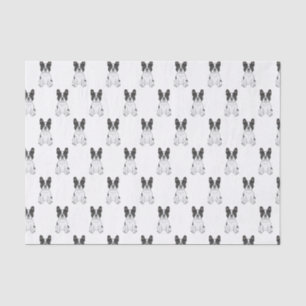 Papel De Seda Black Piebald French Bulldog / Frenchie Pattern
