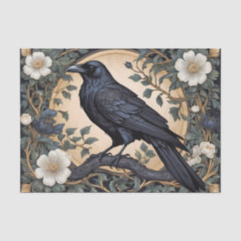 Papel De Seda Black Raven William Morris Inspirado