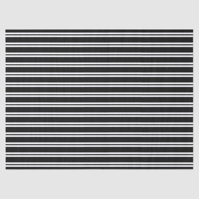Papel De Seda Black Striped (Frente )
