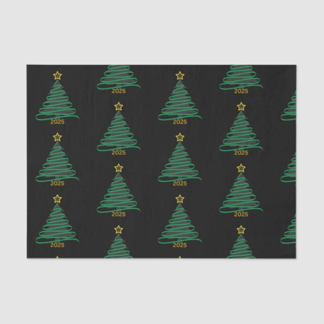 Papel De Seda Black Tree (Frente )