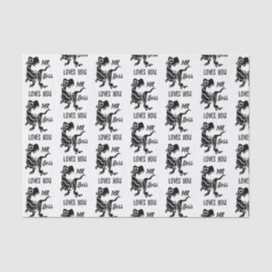 Papel De Seda Black Trex, o Chefe Dino