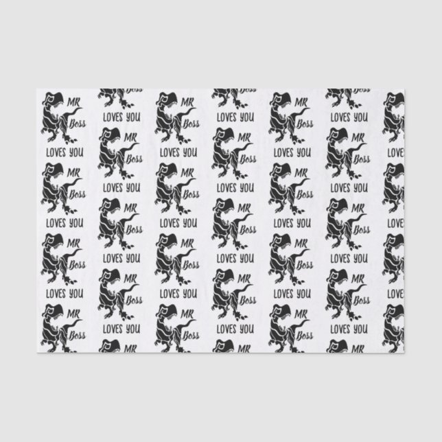 Papel De Seda Black Trex, o Chefe Dino (Frente )