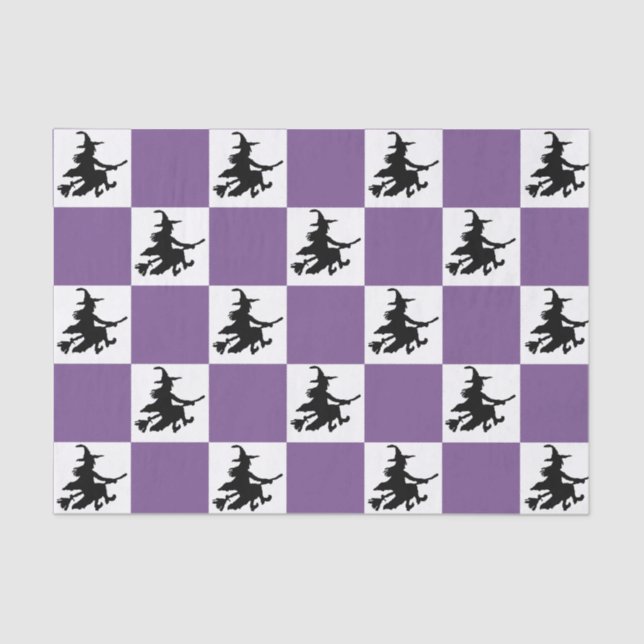 Papel De Seda Black Witches Checkered (Frente )