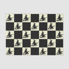 Papel De Seda Black Witches Checkered
