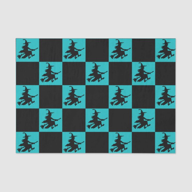 Papel De Seda Black Witches Checkered (Frente )