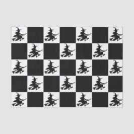 Papel De Seda Black Witches Checkered