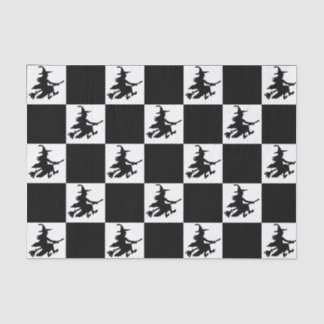Papel De Seda Black Witches Checkered
