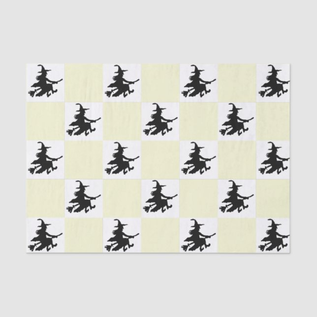 Papel De Seda Black Witches Checkered (Frente )