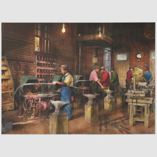 Papel De Seda Blacksmith - Blacksmithing School 1899 (Frente )