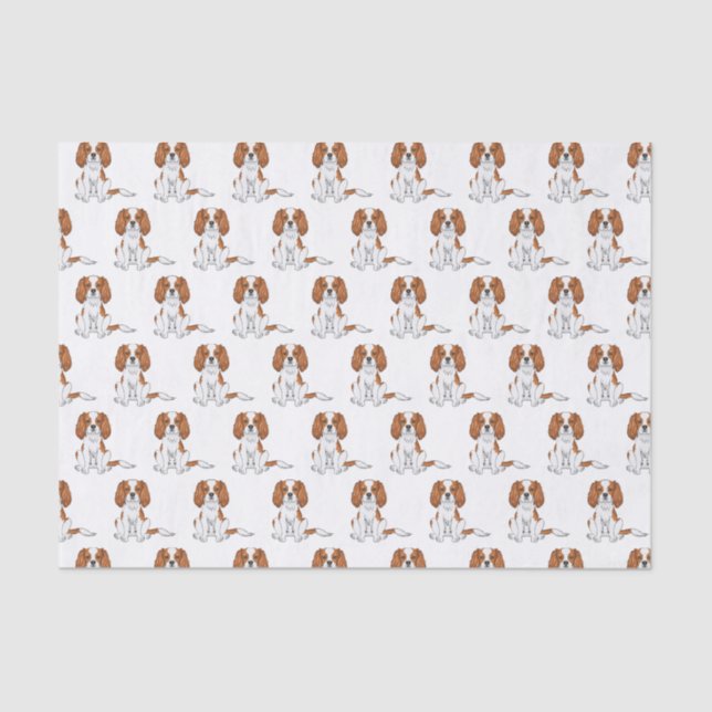 Papel De Seda Blenheim Cavalier King Charles Spaniel (Frente )