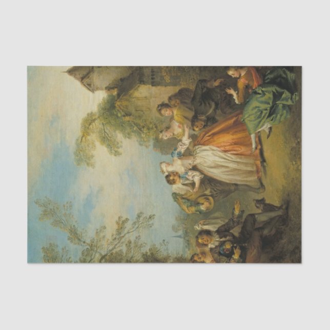 Papel De Seda Blind Man's Buff de Jean-Baptiste Pater (Frente )