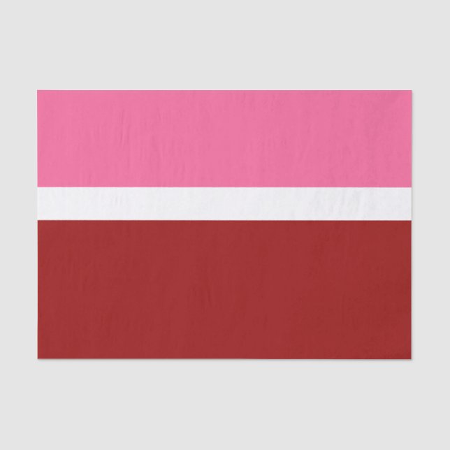 Papel De Seda Bloco de Cor Rosa Branco Marrom Vermelho (Frente )