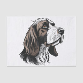 Papel De Seda Bloodhound dog portrait