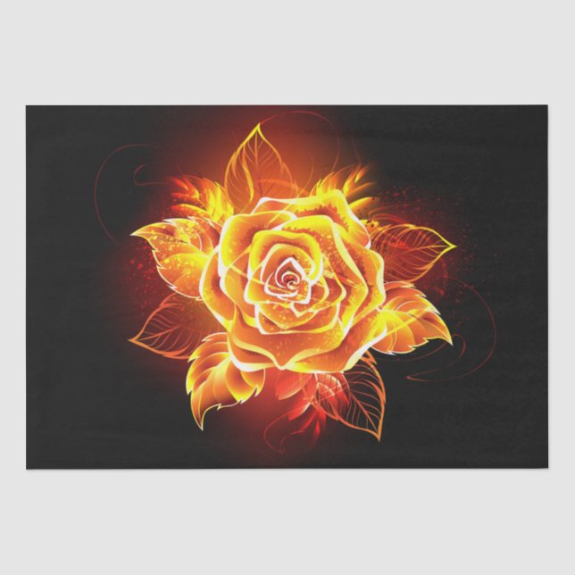 Papel De Seda Blooming Fire Rosa (Frente )