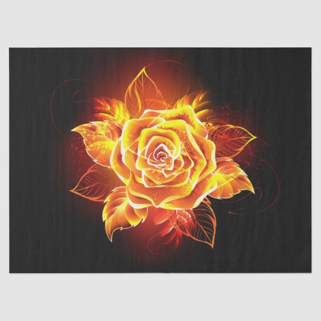 Papel De Seda Blooming Fire Rosa (Frente )