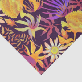 Papel De Seda Blooming Mystical Floral Brown