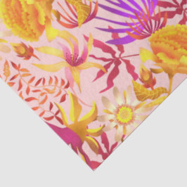 Papel De Seda Blooming Mystical Floral Pink