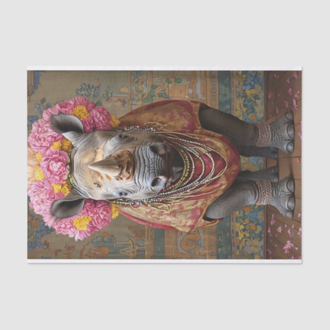 Papel De Seda Blooming Rhino (Frente )
