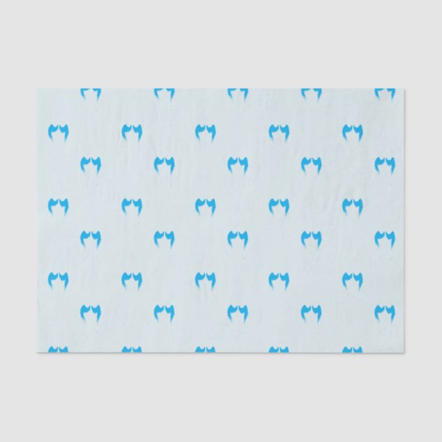 Papel De Seda Blue Angel Wings Tissue Paper (Frente )