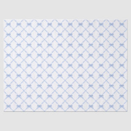 Papel De Seda Blue Bamboo Trellis com Arcos