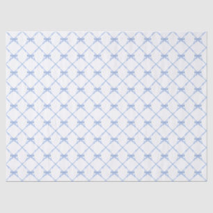 Papel De Seda Blue Bamboo Trellis com Arcos