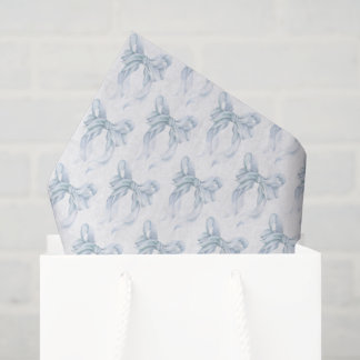 Papel De Seda Blue Bow 