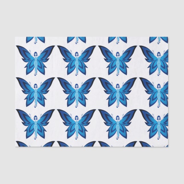 Papel de seda Blue Faery 4,5kg, branco (Frente )