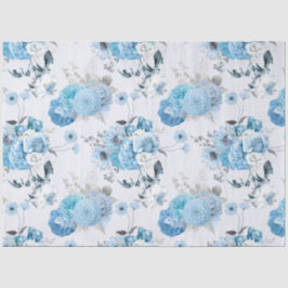 Papel De Seda Blue Floral Series Design 2