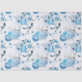 Papel De Seda Blue Floral Series Design 4