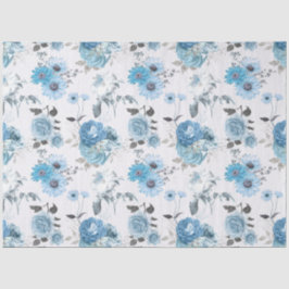 Papel De Seda Blue Floral Series Design 5