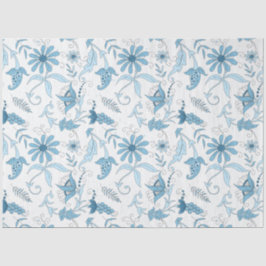 Papel De Seda Blue Floral Series Design 8