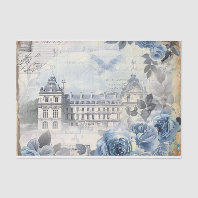 Papel De Seda Blue French Manor (Frente )