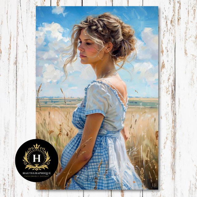 Papel De Seda Blue Gingham Maternidade | Découpage Country Macio (Criador carregado)