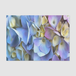 Papel De Seda Blue Hydrangea Shrub Artístico Bossom