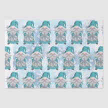 Blue Snowflake Gnomo