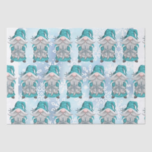 Papel De Seda Blue Snowflake Gnomo