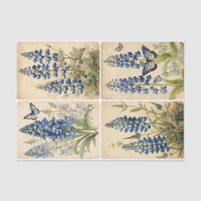 Papel De Seda Bluebells (Frente )