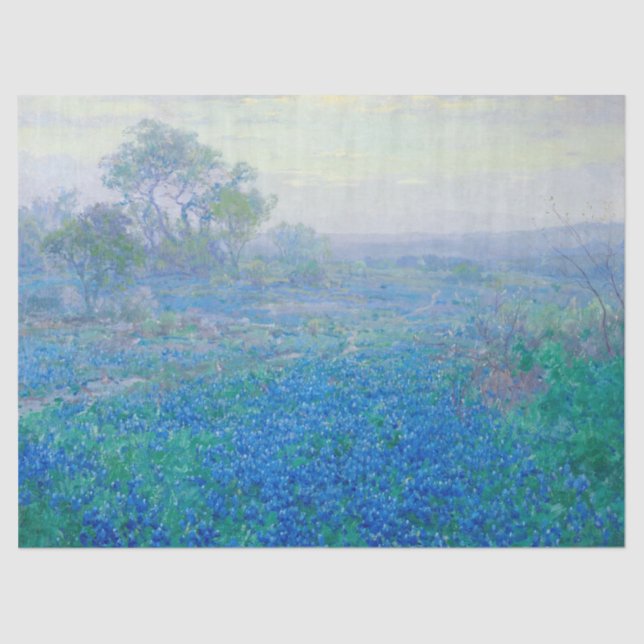 Papel De Seda Bluebonnets perto de San Antonio, Texas por Onderd (Frente )