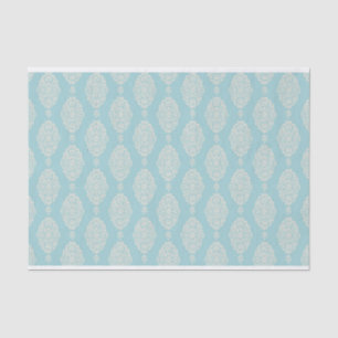 Papel De Seda Blush e Cor damasco azul