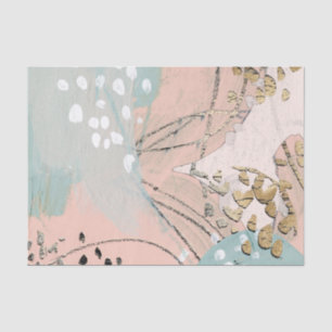 Papel De Seda Blush e Dourado I