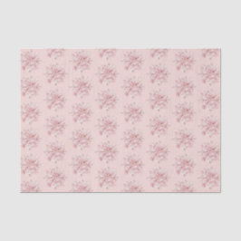 Papel De Seda Blush Pink White Snowflakes Christmas
