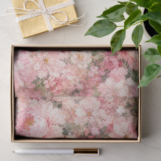 Papel De Seda Blush Rosa Flores Românticas peônia Decoração de C