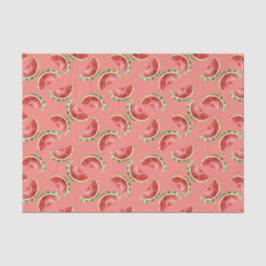 Papel De Seda Blush Rose Red Green Watermelons Birthday